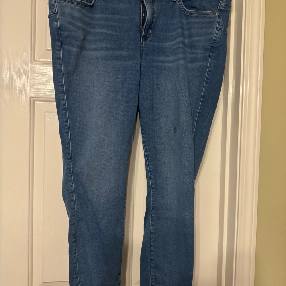 torrid Medium Wash Skinny Jeans in Blue